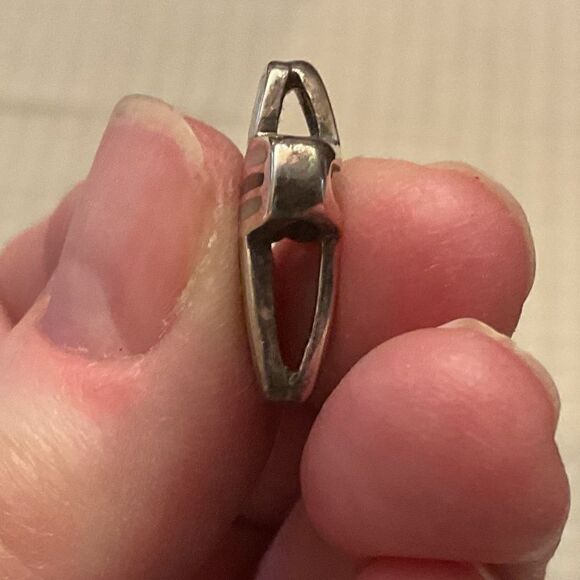 STERLING SILVER MATHER OF PEARL INLAID CROSS​​ - Picture 8 of 8